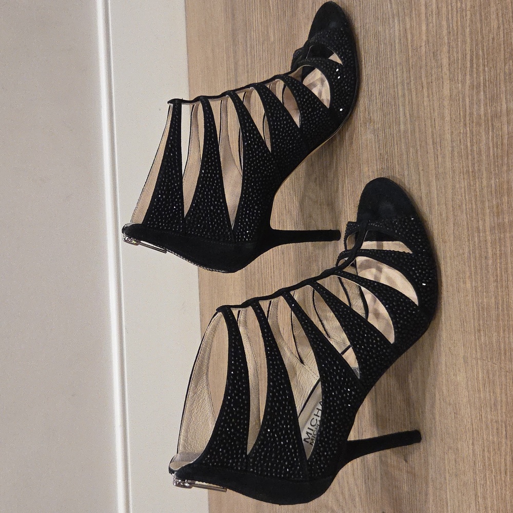 Elegant Black Strappy Heels